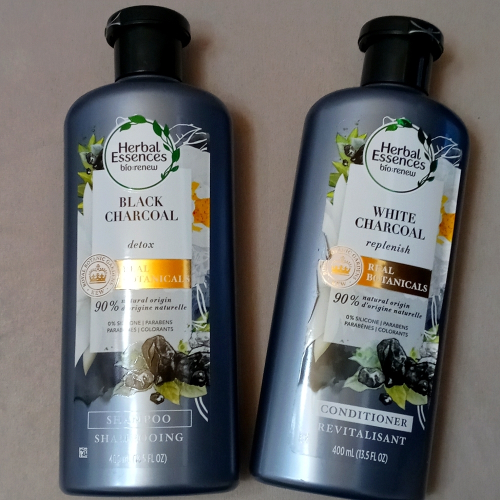 Herbal Essences Bio:Renew Replenish White Charcoal Shampoo and Conditioner